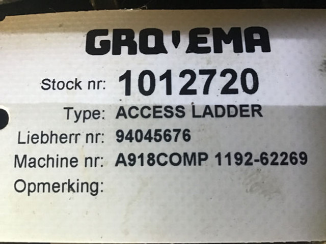 Liebherr Access Ladder - Kabína a interiér: obrázok 4 Liebherr Access Ladder - Kabína a interiér: obrázok 4
