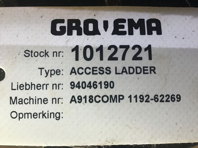 Liebherr Access Ladder - Kabína a interiér: obrázok 5 Liebherr Access Ladder - Kabína a interiér: obrázok 5