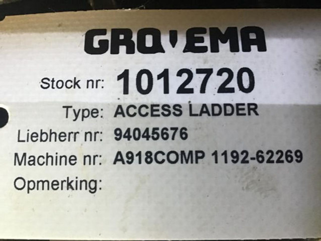 Liebherr Access Ladder - Kabína a interiér: obrázok 2 Liebherr Access Ladder - Kabína a interiér: obrázok 2