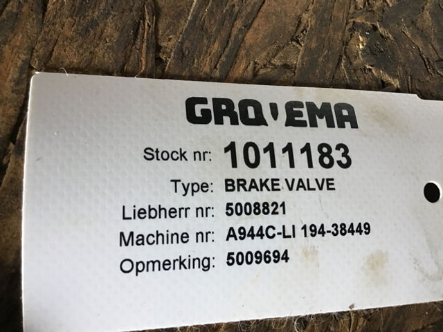 Liebherr Brake Valve - Ventil: obrázok 2 Liebherr Brake Valve - Ventil: obrázok 2