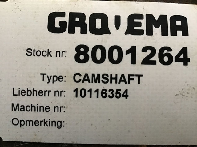 Liebherr Camshaft - Vačkový hriadeľ: obrázok 1 Liebherr Camshaft - Vačkový hriadeľ: obrázok 1