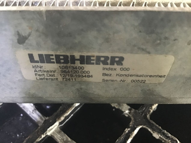 Liebherr Capacitor Unit - Časť klimatizácie: obrázok 1 Liebherr Capacitor Unit - Časť klimatizácie: obrázok 1