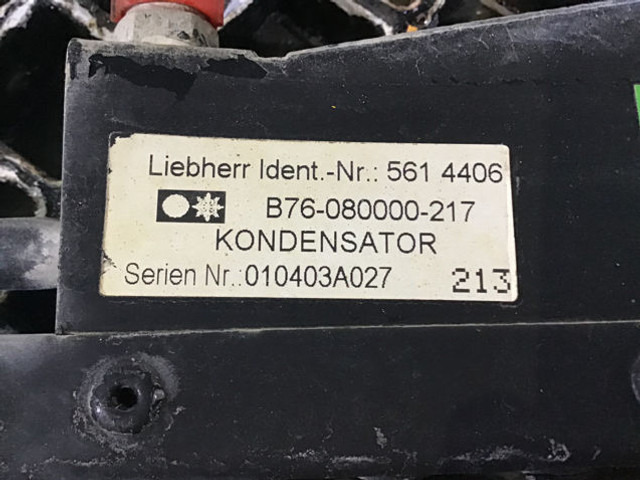 Liebherr Capacitor Unit - Časť klimatizácie: obrázok 2 Liebherr Capacitor Unit - Časť klimatizácie: obrázok 2