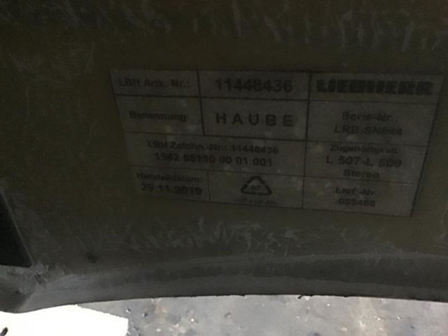 Liebherr Engine Hood - Kapota: obrázok 5 Liebherr Engine Hood - Kapota: obrázok 5