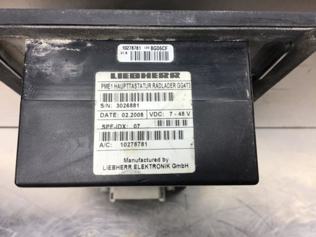 Palubná doska Liebherr Keyboard: obrázok 10