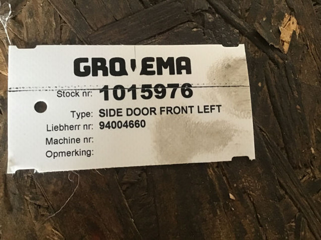 Liebherr Side Door Left Front - Dvere a diely: obrázok 4 Liebherr Side Door Left Front - Dvere a diely: obrázok 4