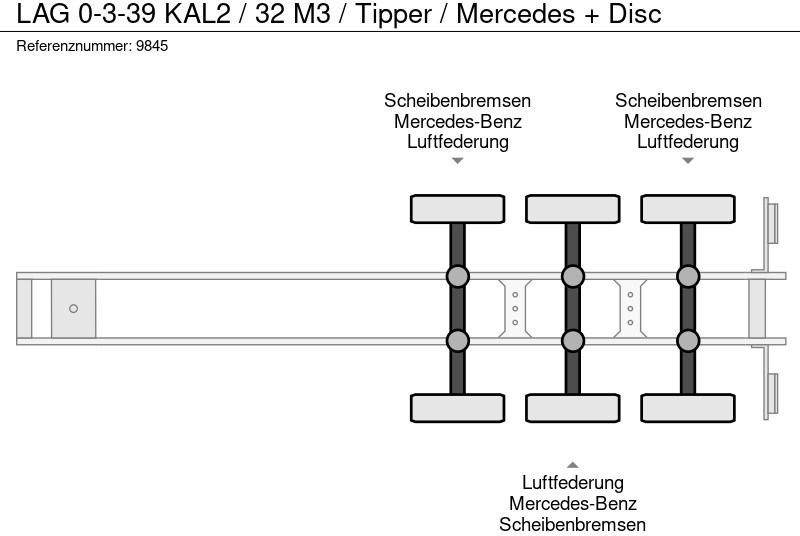 Náves sklápěcí LAG 0-3-39 KAL2 / 32 M3 / Tipper / Mercedes + Disc: obrázok 9 Náves sklápěcí LAG 0-3-39 KAL2 / 32 M3 / Tipper / Mercedes + Disc: obrázok 9
