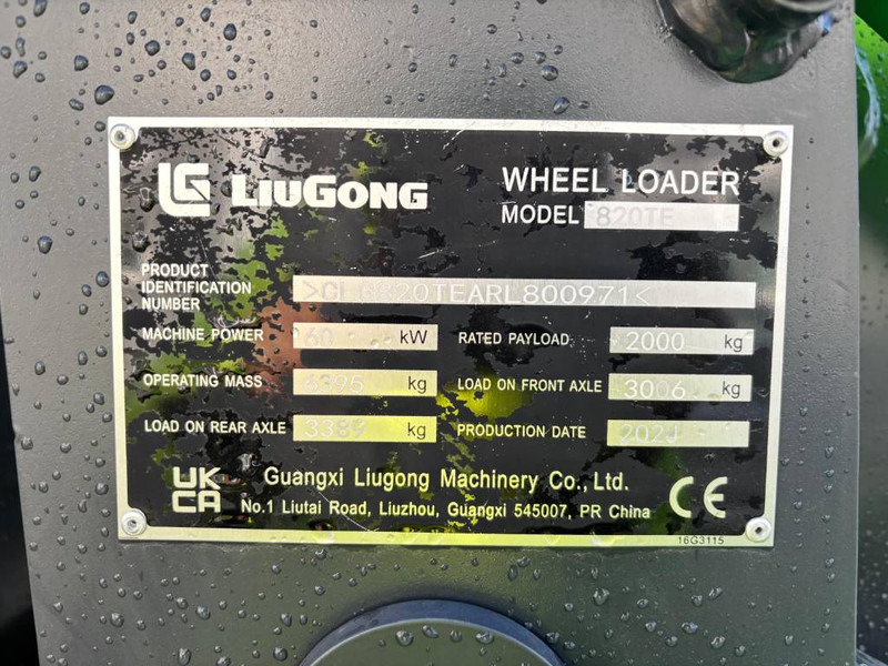 LIUGONG 820 TE Electric - Kolesový nakladač: obrázok 5 LIUGONG 820 TE Electric - Kolesový nakladač: obrázok 5