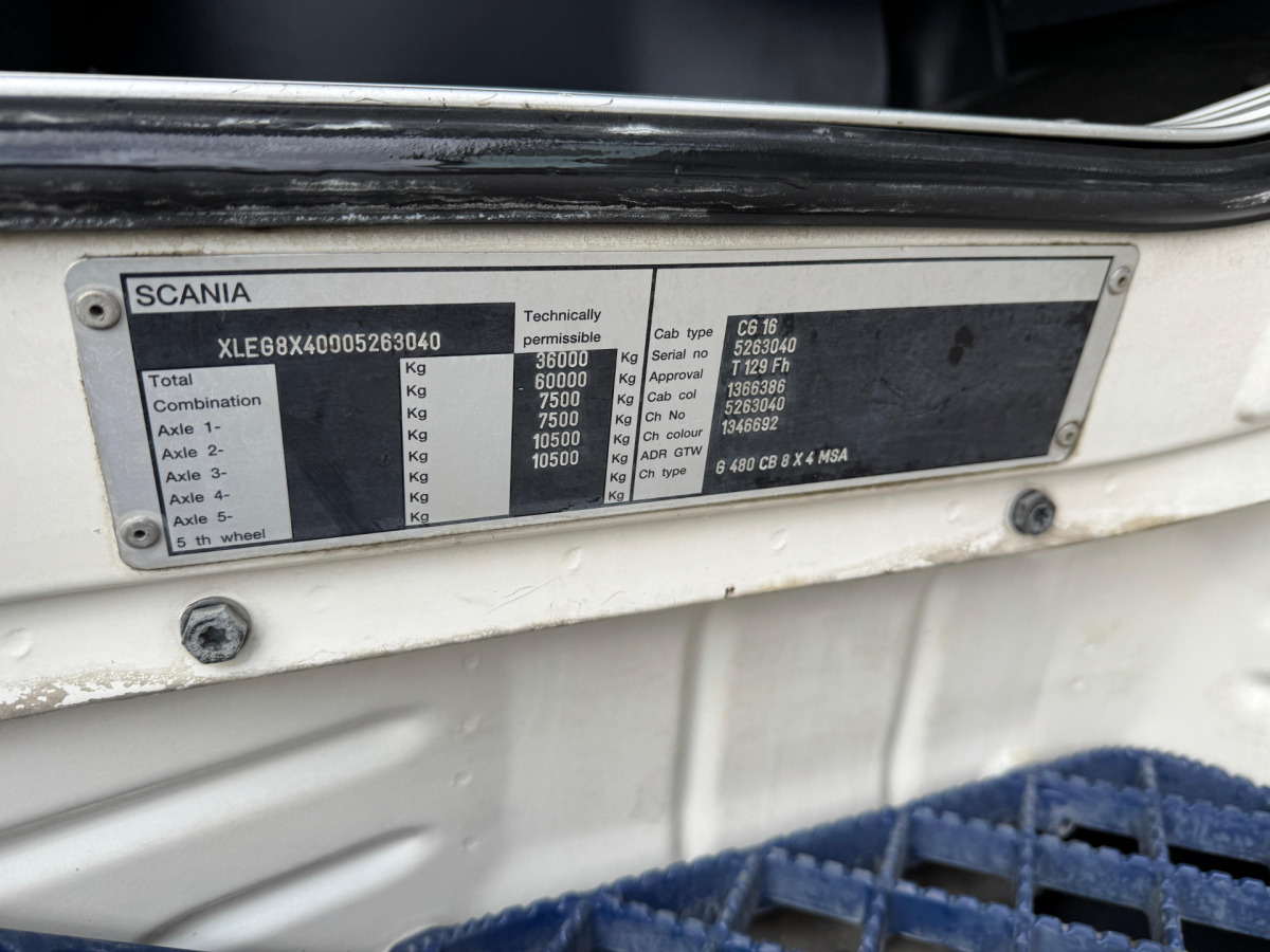 Hákový nosič kontajnerov SCANIA G480 8x4 Sobag: obrázok 16 Hákový nosič kontajnerov SCANIA G480 8x4 Sobag: obrázok 16