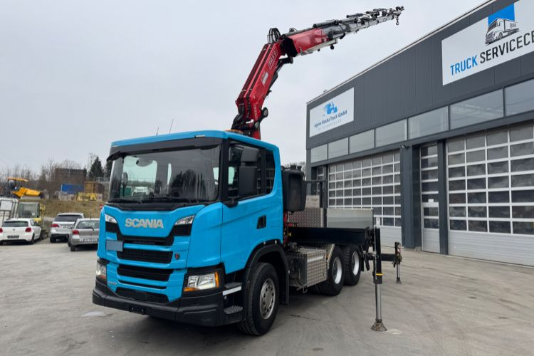 Scania G540 6x4 Fassi 395-7 SZM&Pritsche - Auto s hydraulickou rukou, Valníkový/ Plošinový nákladný automobil: obrázok 2 Scania G540 6x4 Fassi 395-7 SZM&Pritsche - Auto s hydraulickou rukou, Valníkový/ Plošinový nákladný automobil: obrázok 2