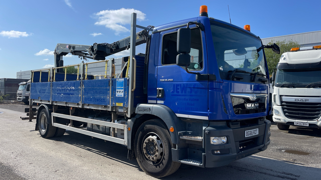 Man TGM 18.250 - Valníkový/ Plošinový nákladný automobil, Auto s hydraulickou rukou: obrázok 1 Man TGM 18.250 - Valníkový/ Plošinový nákladný automobil, Auto s hydraulickou rukou: obrázok 1