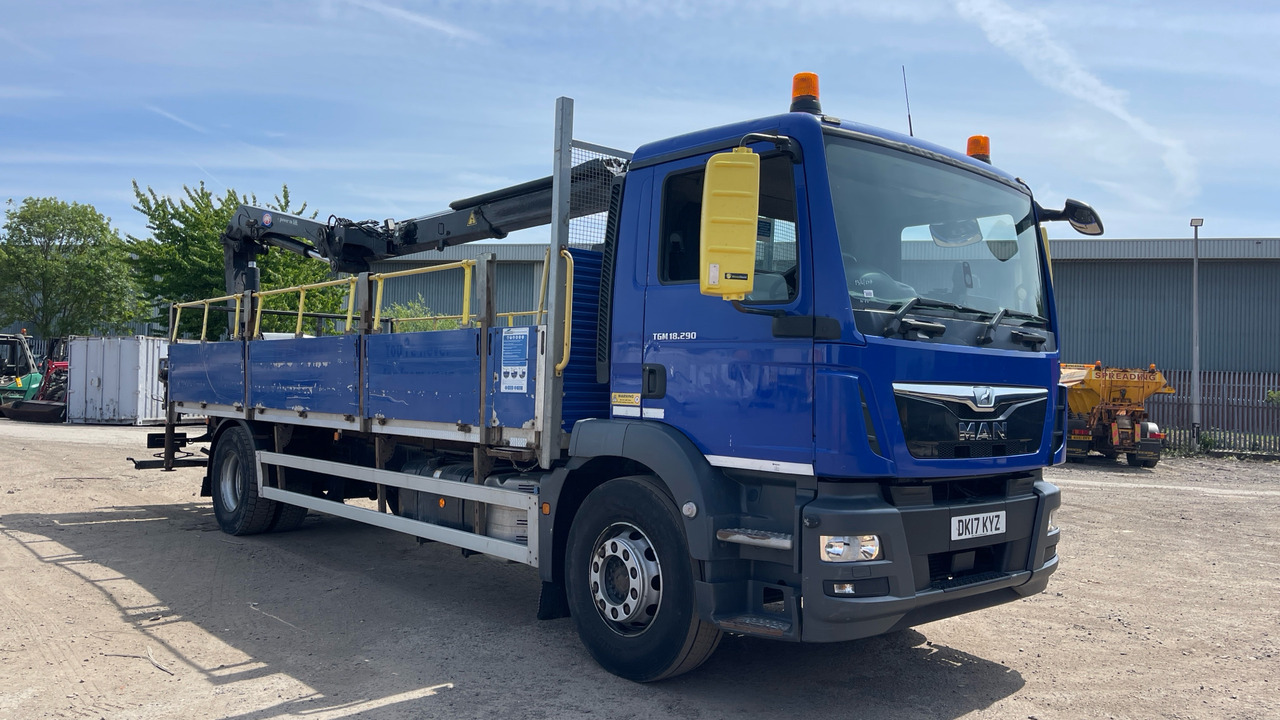 Man TGM 18.290 - Valníkový/ Plošinový nákladný automobil, Auto s hydraulickou rukou: obrázok 1 Man TGM 18.290 - Valníkový/ Plošinový nákladný automobil, Auto s hydraulickou rukou: obrázok 1