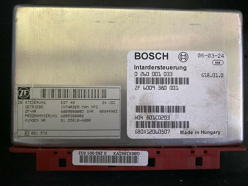 BOSCH Intardersteuerung 0260001033 ZF 6009380001 MAN 81258106000 - Riadiaca jednotka pre Nákladné auto: obrázok 1 BOSCH Intardersteuerung 0260001033 ZF 6009380001 MAN 81258106000 - Riadiaca jednotka pre Nákladné auto: obrázok 1