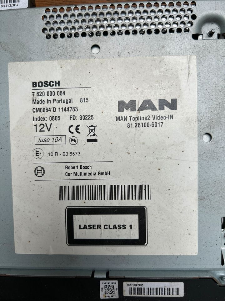 MAN Radio/Navigationssystem TGM BOSCH 81.28100-6017 - Navigačný systém pre Nákladné auto: obrázok 3 MAN Radio/Navigationssystem TGM BOSCH 81.28100-6017 - Navigačný systém pre Nákladné auto: obrázok 3