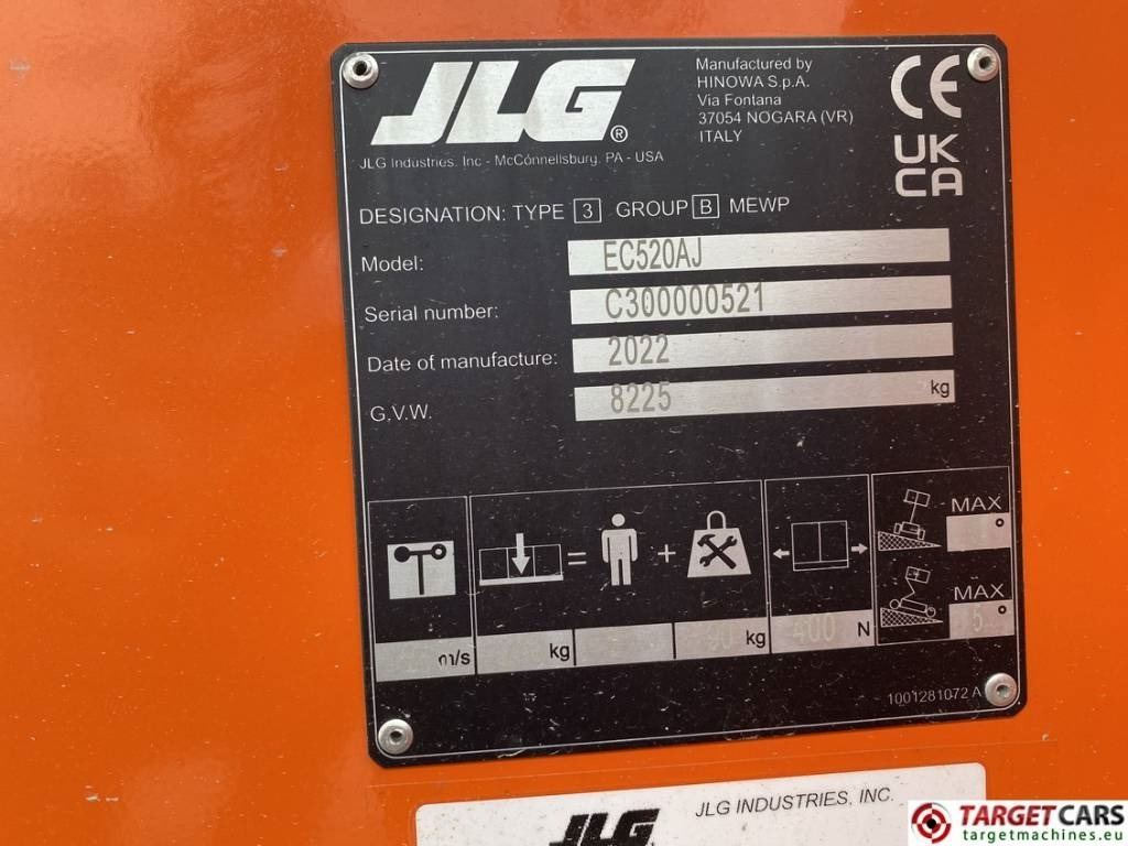 Nový Kĺbová pracovná plošina JLG EC520AJ Electric Articulated Boom Work Lift 1800cm: obrázok 10