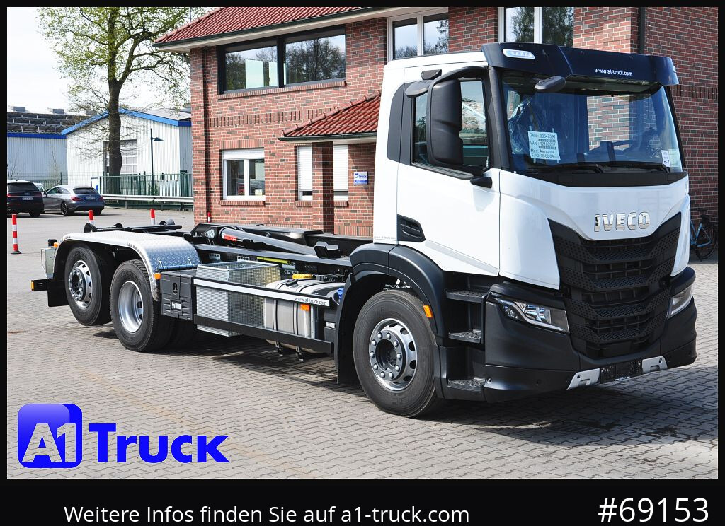 IVECO X-Way AD 420 Hiab 21S59 Lenk- Liftachse, - Hákový nosič kontajnerov: obrázok 1 IVECO X-Way AD 420 Hiab 21S59 Lenk- Liftachse, - Hákový nosič kontajnerov: obrázok 1