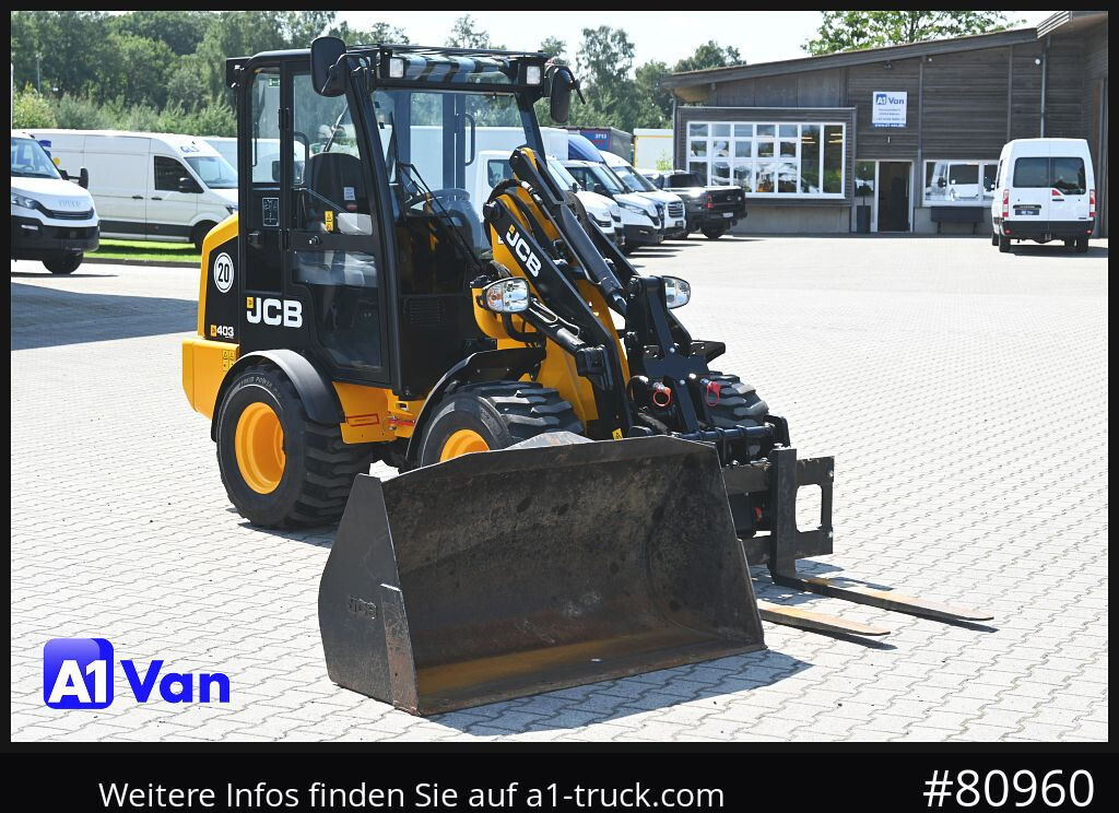 JCB JCB 403 SP Radlader, Palletengabel, Kabine, Zusatzhydraulik - Kolesový nakladač: obrázok 1 JCB JCB 403 SP Radlader, Palletengabel, Kabine, Zusatzhydraulik - Kolesový nakladač: obrázok 1