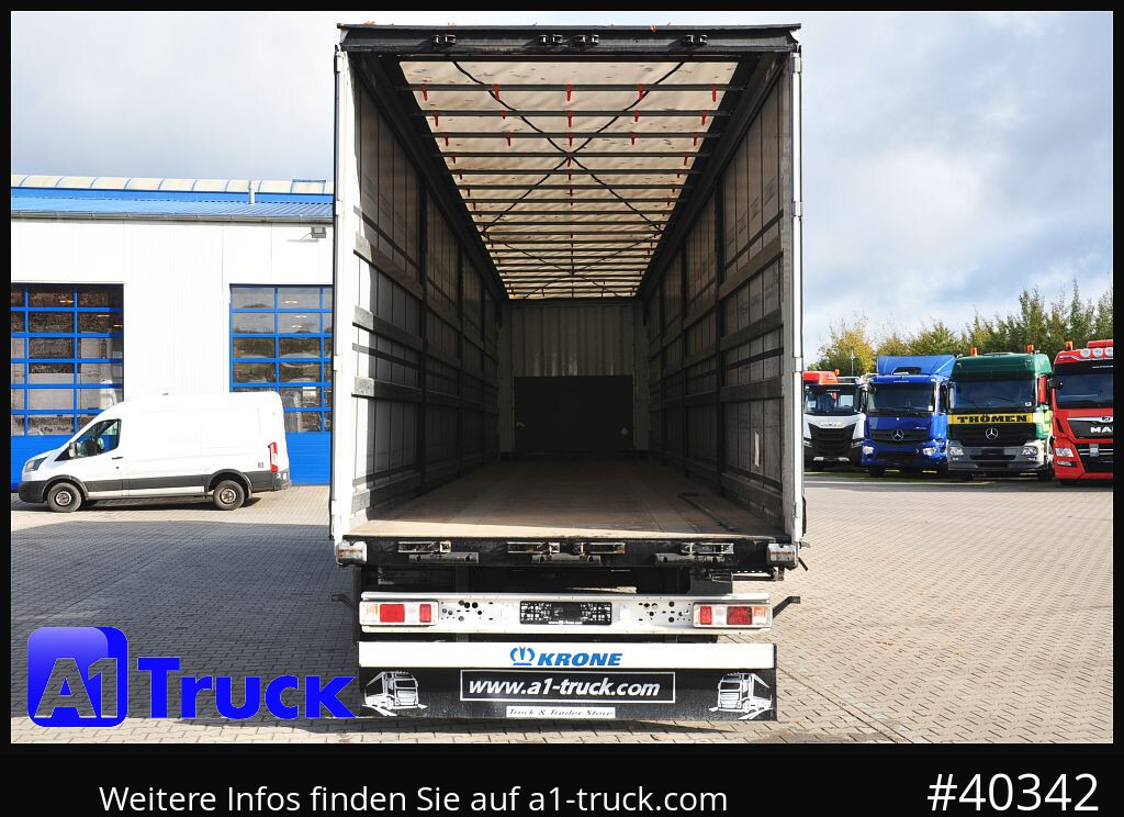 KRONE SD Tautliner, Liftachse, Palettenkasten - Plachtový náves: obrázok 4 KRONE SD Tautliner, Liftachse, Palettenkasten - Plachtový náves: obrázok 4