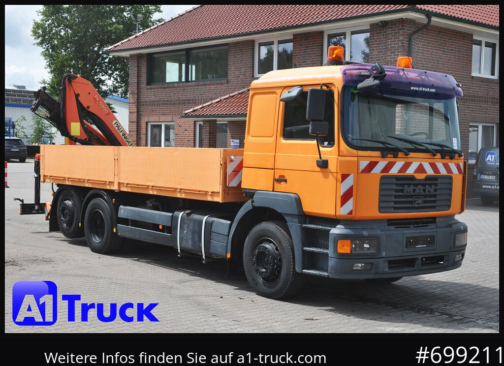 MAN MAN F 2000 26.464 Intarder Kran PK 15.500 Funk, - Valníkový/ Plošinový nákladný automobil, Auto s hydraulickou rukou: obrázok 1 MAN MAN F 2000 26.464 Intarder Kran PK 15.500 Funk, - Valníkový/ Plošinový nákladný automobil, Auto s hydraulickou rukou: obrázok 1