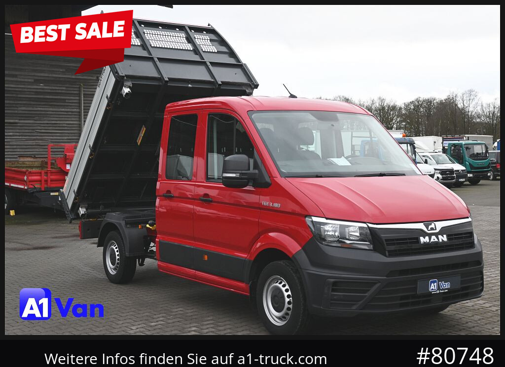 MAN TGE 3.180 Doka Kipper,Klima, AHK,Tüv Neu - Dodávka sklápač, Dodávkа s dvojitou kabínou: obrázok 1 MAN TGE 3.180 Doka Kipper,Klima, AHK,Tüv Neu - Dodávka sklápač, Dodávkа s dvojitou kabínou: obrázok 1