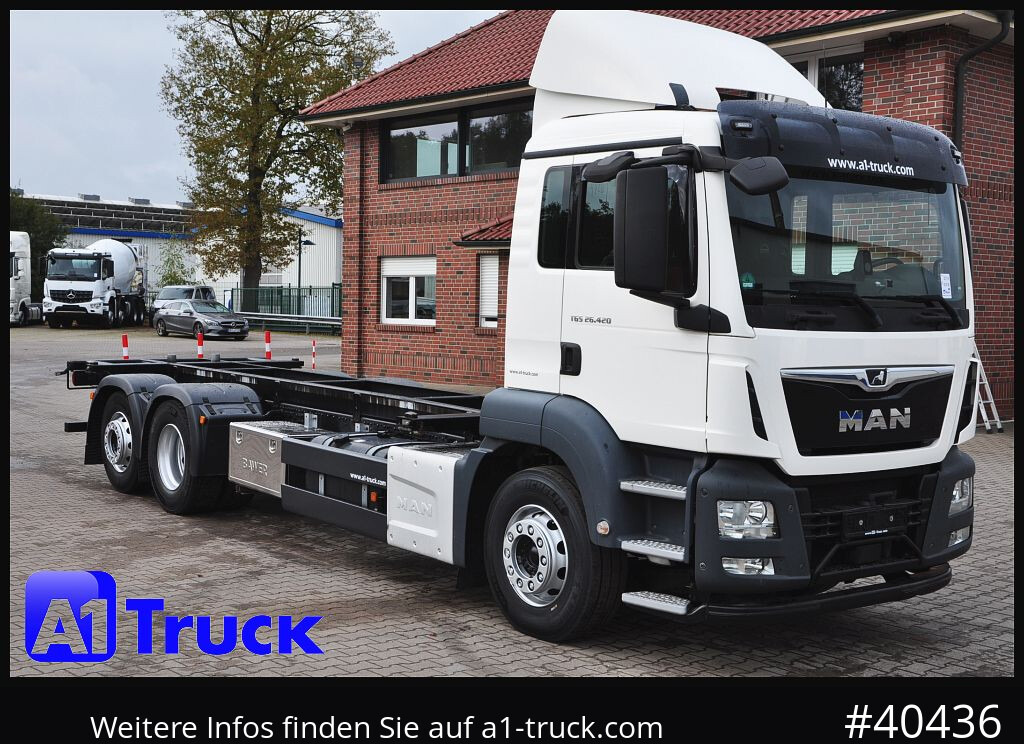 MAN TGS 26.420 Steering Axle, Intarder Stapler Lenkachse, - Kontejnérový podvozek/ Výměnná nástavba: obrázok 1 MAN TGS 26.420 Steering Axle, Intarder Stapler Lenkachse, - Kontejnérový podvozek/ Výměnná nástavba: obrázok 1