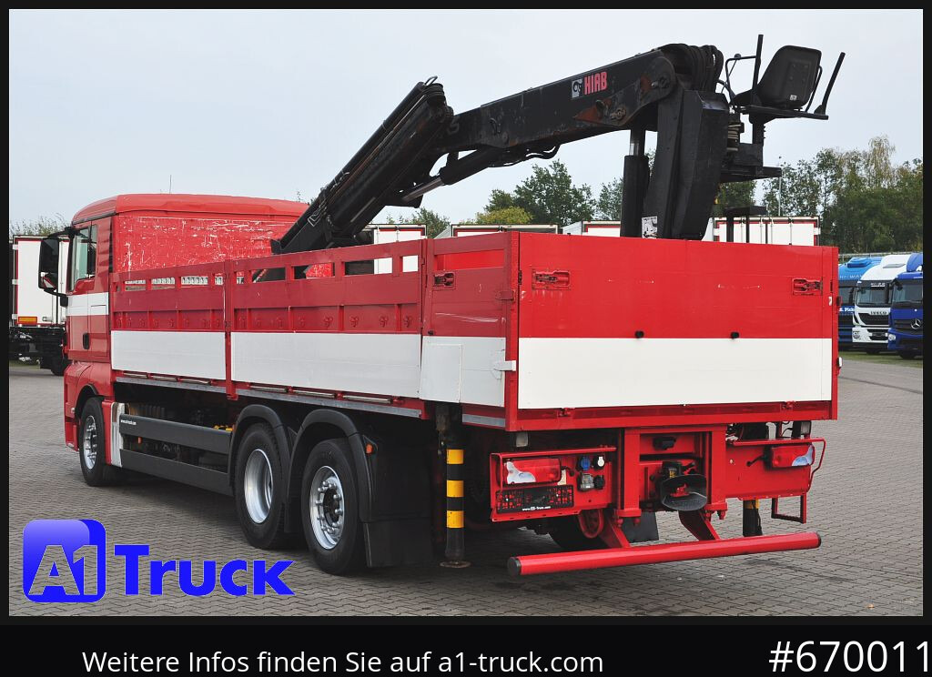 Valníkový/ Plošinový nákladný automobil, Auto s hydraulickou rukou MAN TGX 26.400, Hiab Kran, Lenk-Liftachse,: obrázok 9 Valníkový/ Plošinový nákladný automobil, Auto s hydraulickou rukou MAN TGX 26.400, Hiab Kran, Lenk-Liftachse,: obrázok 9