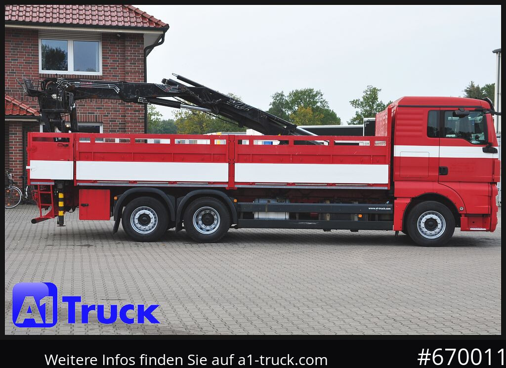 Valníkový/ Plošinový nákladný automobil, Auto s hydraulickou rukou MAN TGX 26.400, Hiab Kran, Lenk-Liftachse,: obrázok 6 Valníkový/ Plošinový nákladný automobil, Auto s hydraulickou rukou MAN TGX 26.400, Hiab Kran, Lenk-Liftachse,: obrázok 6