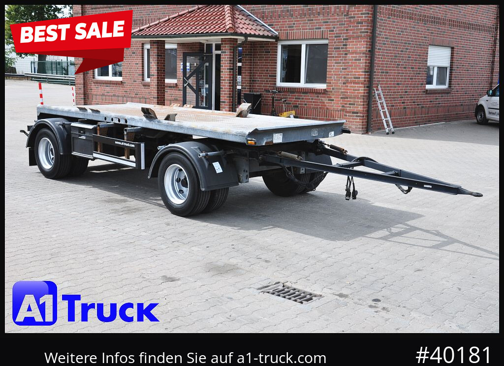 MEILLER HKM, HMA f Absetzcontainer, BPW verzinkt, Luft - Hákový/ Ramenový nosič přívěs: obrázok 1 MEILLER HKM, HMA f Absetzcontainer, BPW verzinkt, Luft - Hákový/ Ramenový nosič přívěs: obrázok 1