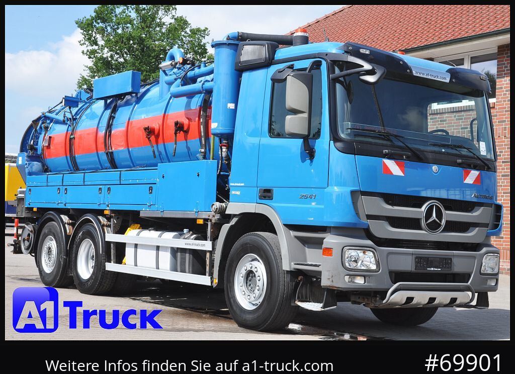 MERCEDES-BENZ 2541 Actros Saug-Spülwagen Hellmers, 15,5m³, - Fekálne vozidlo: obrázok 1 MERCEDES-BENZ 2541 Actros Saug-Spülwagen Hellmers, 15,5m³, - Fekálne vozidlo: obrázok 1