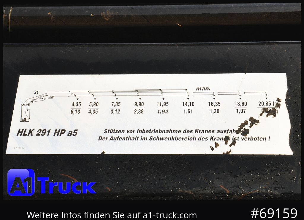 MERCEDES-BENZ Actros 1844 MP3, Kran MKG 291 HP 5+3 Funk, TÜV 06/2026 - Auto s hydraulickou rukou: obrázok 2 MERCEDES-BENZ Actros 1844 MP3, Kran MKG 291 HP 5+3 Funk, TÜV 06/2026 - Auto s hydraulickou rukou: obrázok 2