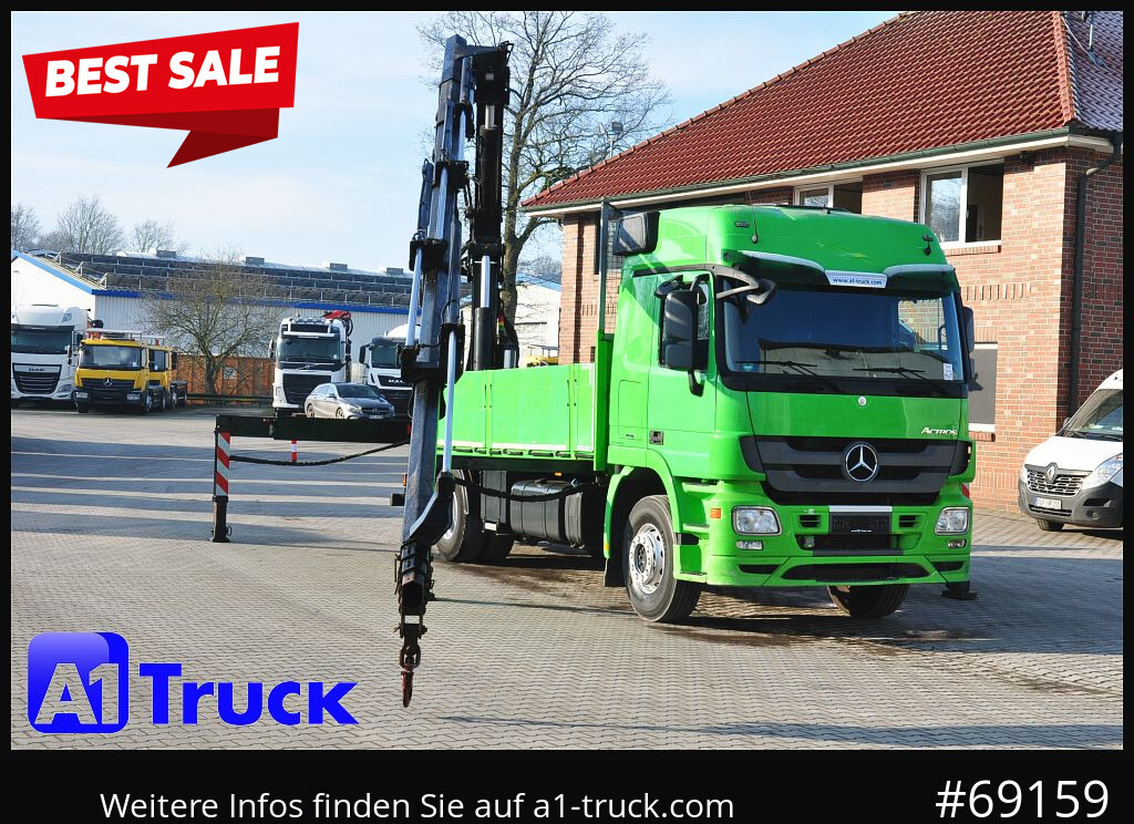 MERCEDES-BENZ Actros 1844 MP3, Kran MKG 291 HP 5+3 Funk, TÜV 06/2026 - Auto s hydraulickou rukou: obrázok 1 MERCEDES-BENZ Actros 1844 MP3, Kran MKG 291 HP 5+3 Funk, TÜV 06/2026 - Auto s hydraulickou rukou: obrázok 1