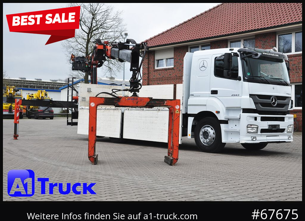 MERCEDES-BENZ Axor 2543, Atlas 170.2 Kran, Lift-Lenkachse, - Auto s hydraulickou rukou, Valníkový/ Plošinový nákladný automobil: obrázok 1 MERCEDES-BENZ Axor 2543, Atlas 170.2 Kran, Lift-Lenkachse, - Auto s hydraulickou rukou, Valníkový/ Plošinový nákladný automobil: obrázok 1