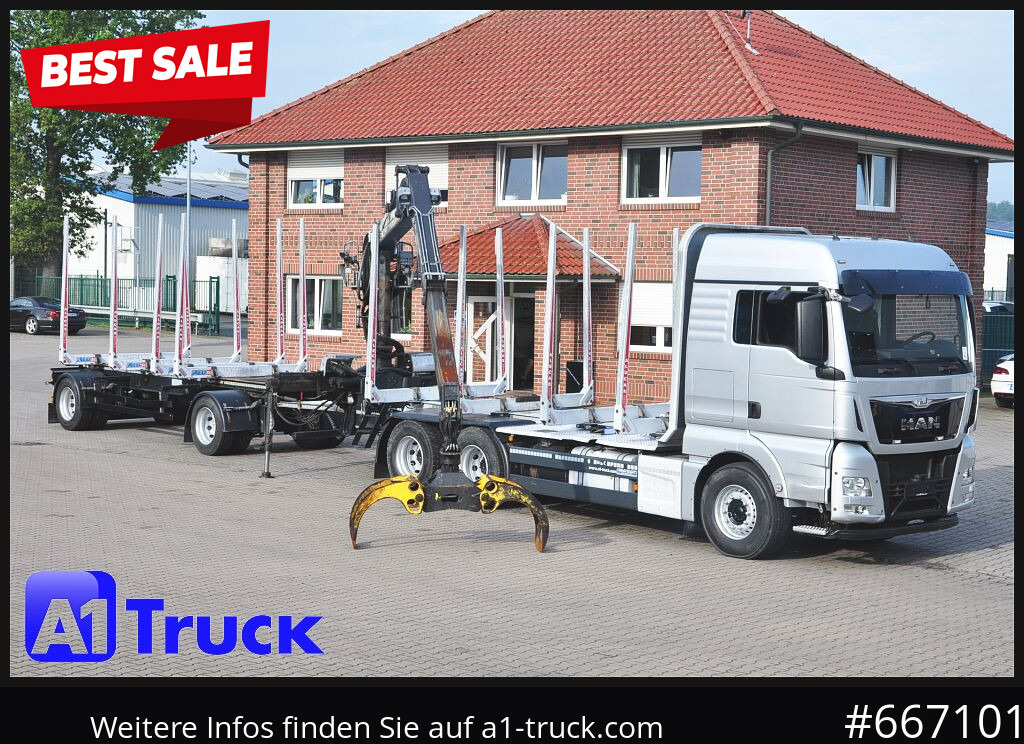 MAN TGX 26.480, Holz Kesla 2109, 6x4, - Nákladné auto, Auto s hydraulickou rukou: obrázok 1 MAN TGX 26.480, Holz Kesla 2109, 6x4, - Nákladné auto, Auto s hydraulickou rukou: obrázok 1