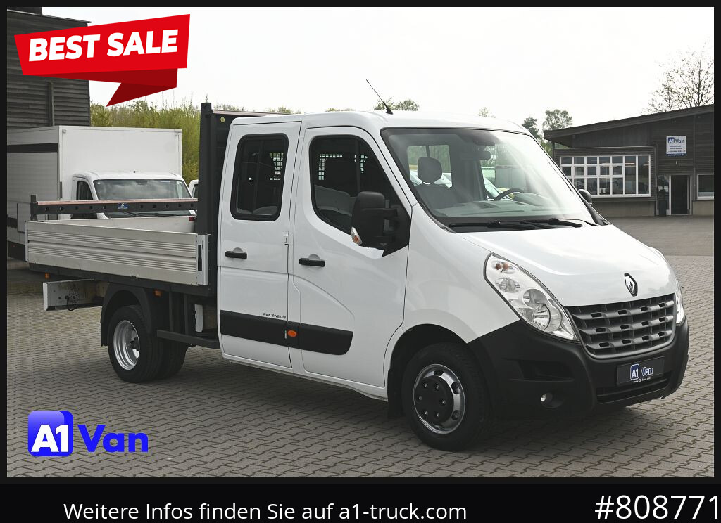 RENAULT Master Pritsche Doka, AHK 3,5Tonnen , Klima, Luftfederung - Dodávka valník: obrázok 1 RENAULT Master Pritsche Doka, AHK 3,5Tonnen , Klima, Luftfederung - Dodávka valník: obrázok 1