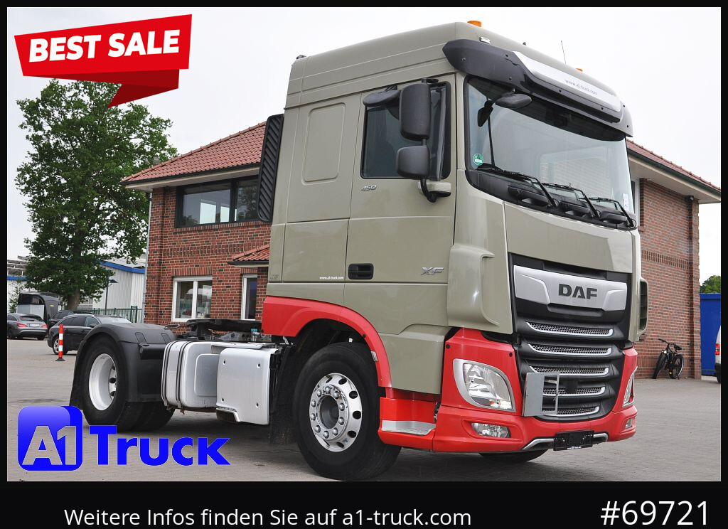 DAF XF 450 FT, Standklima, Hydraulik, - Ťahač: obrázok 1 DAF XF 450 FT, Standklima, Hydraulik, - Ťahač: obrázok 1