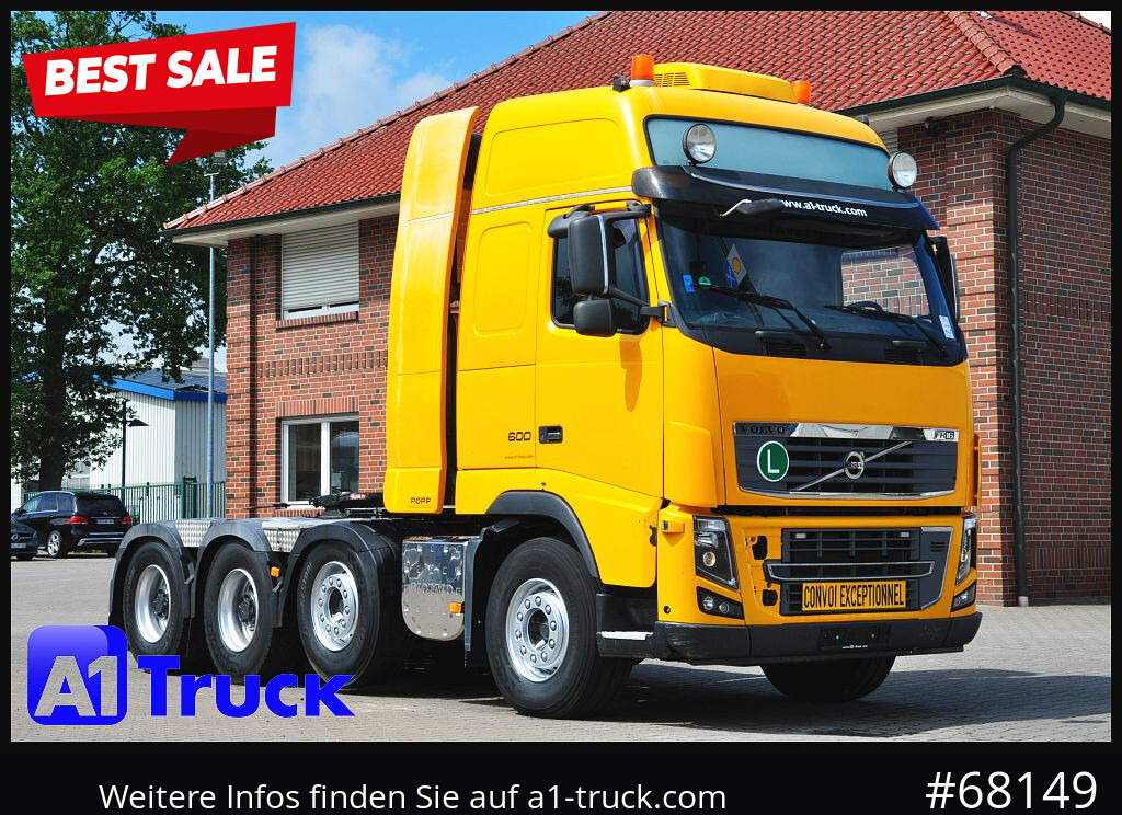 VOLVO FH16, 600, Schwerlast 180to, 8x4, Standklima, Liftachse, - Ťahač: obrázok 1 VOLVO FH16, 600, Schwerlast 180to, 8x4, Standklima, Liftachse, - Ťahač: obrázok 1