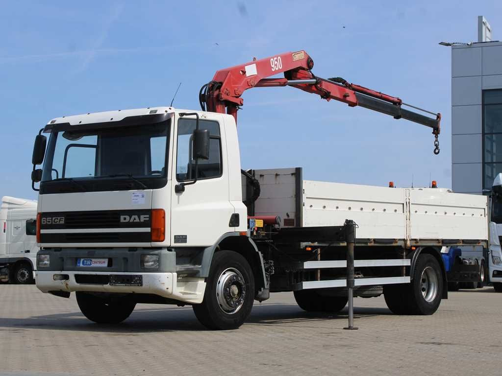 DAF CF 240, CRANE HMF 953 K2, PNEU 80% - Valníkový/ Plošinový nákladný automobil, Auto s hydraulickou rukou: obrázok 1 DAF CF 240, CRANE HMF 953 K2, PNEU 80% - Valníkový/ Plošinový nákladný automobil, Auto s hydraulickou rukou: obrázok 1