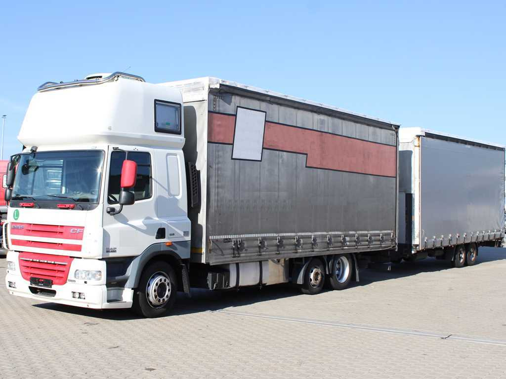 DAF CF 85.460, 6X2, INDEPENDENT AIR CONDITIONING + FLIEGL TPS 100 (2003) - Plachtové nákladné vozidlo: obrázok 1 DAF CF 85.460, 6X2, INDEPENDENT AIR CONDITIONING + FLIEGL TPS 100 (2003) - Plachtové nákladné vozidlo: obrázok 1