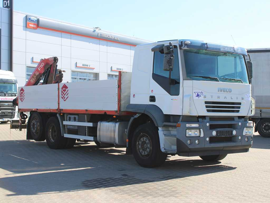 Iveco STRALIS 400, 6X2, EURO 3, HYDRAULIC ARM FASSI F110 - Valníkový/ Plošinový nákladný automobil, Auto s hydraulickou rukou: obrázok 3 Iveco STRALIS 400, 6X2, EURO 3, HYDRAULIC ARM FASSI F110 - Valníkový/ Plošinový nákladný automobil, Auto s hydraulickou rukou: obrázok 3
