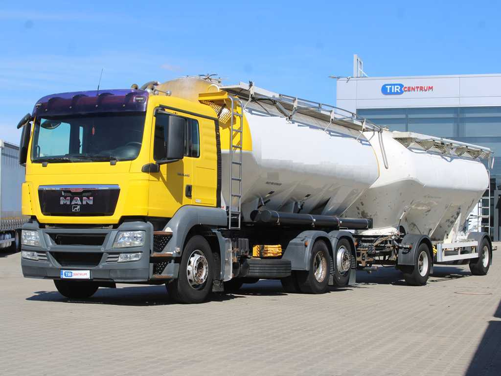 MAN TGA 26.440, 6x2, EURO 5, FELDBINDER 30m3, LIFTING AXLE, SILO + SPITZER (2006) - Cisternové vozidlo: obrázok 1 MAN TGA 26.440, 6x2, EURO 5, FELDBINDER 30m3, LIFTING AXLE, SILO + SPITZER (2006) - Cisternové vozidlo: obrázok 1