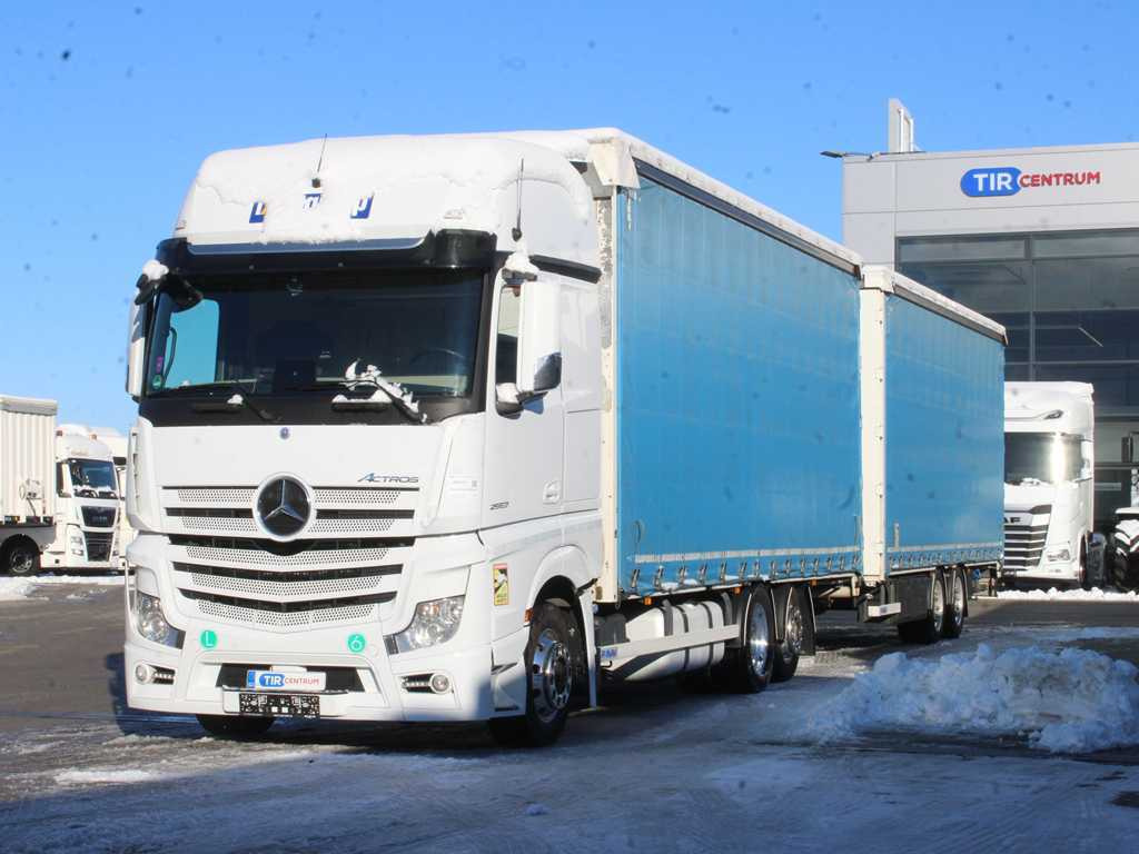 Mercedes-Benz ACTROS 2553, EURO 6, 6X2, AIR SUSPENSION, DRIVE-THROUGH + PANAV - Plachtové nákladné vozidlo: obrázok 1 Mercedes-Benz ACTROS 2553, EURO 6, 6X2, AIR SUSPENSION, DRIVE-THROUGH + PANAV - Plachtové nákladné vozidlo: obrázok 1