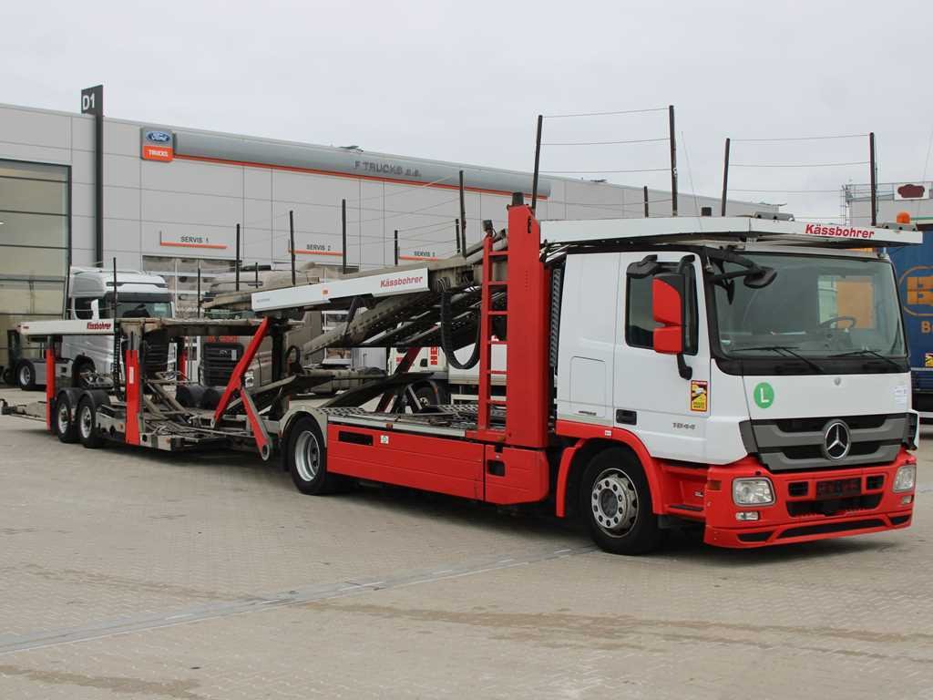 Mercedes-Benz Actros 1844, EURO 5EEV, RETARDER + KÄSSBOHRER METAGO (2006) - Nákladné vozidlo na prepravu automobilov: obrázok 3 Mercedes-Benz Actros 1844, EURO 5EEV, RETARDER + KÄSSBOHRER METAGO (2006) - Nákladné vozidlo na prepravu automobilov: obrázok 3