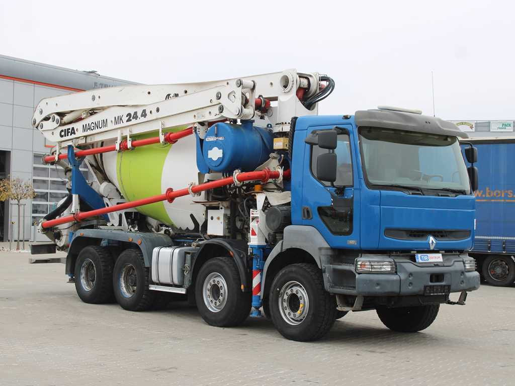Renault KERAX 420, EURO 3, 7m3, 8X4, CIFA MAGNUM MK 24.4 CONCRETE PUMP - Domiešavač s pumpou: obrázok 3 Renault KERAX 420, EURO 3, 7m3, 8X4, CIFA MAGNUM MK 24.4 CONCRETE PUMP - Domiešavač s pumpou: obrázok 3