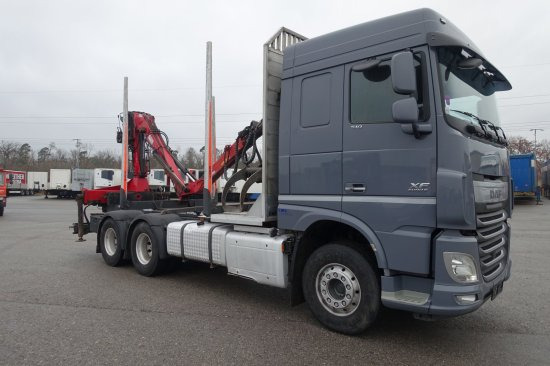 DAF FAT XF 510 mit Penz Ladekran 15Z8.70 inkl. Holzgreifer 6x4 - Nákladné vozidlo na prepravu dreva: obrázok 3 DAF FAT XF 510 mit Penz Ladekran 15Z8.70 inkl. Holzgreifer 6x4 - Nákladné vozidlo na prepravu dreva: obrázok 3