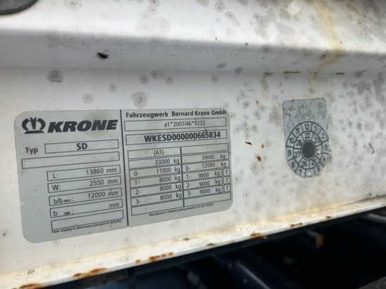 Plachtový náves Krone SD Tautliner, Edscha-Verdeck, BPW-Achsen, Coil mehrere Einheiten verfügbar: obrázok 15