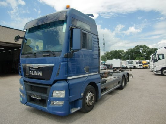 MAN TGX 26.440 XXL 6x2 Liftachse Euro 6 - Kontejnérový podvozek/ Výměnná nástavba: obrázok 1 MAN TGX 26.440 XXL 6x2 Liftachse Euro 6 - Kontejnérový podvozek/ Výměnná nástavba: obrázok 1