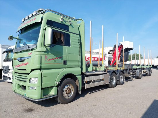 MAN TGX 26.500 6x4x4 Holztransporter, Motor Neu - Nákladné vozidlo na prepravu dreva, Auto s hydraulickou rukou: obrázok 1 MAN TGX 26.500 6x4x4 Holztransporter, Motor Neu - Nákladné vozidlo na prepravu dreva, Auto s hydraulickou rukou: obrázok 1