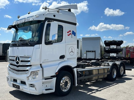 Mercedes-Benz Actros 2545 6x2 BDF E6, Retarder, Alufelgen - Kontejnérový podvozek/ Výměnná nástavba: obrázok 1 Mercedes-Benz Actros 2545 6x2 BDF E6, Retarder, Alufelgen - Kontejnérový podvozek/ Výměnná nástavba: obrázok 1