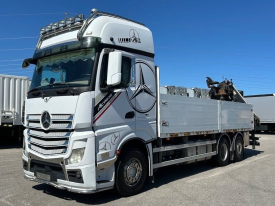 Mercedes-Benz Actros 2545 L 6x2, Retarder, Pritsche, Hiab XS 166 D-4 PRO, E5 - Valníkový/ Plošinový nákladný automobil, Auto s hydraulickou rukou: obrázok 1 Mercedes-Benz Actros 2545 L 6x2, Retarder, Pritsche, Hiab XS 166 D-4 PRO, E5 - Valníkový/ Plošinový nákladný automobil, Auto s hydraulickou rukou: obrázok 1
