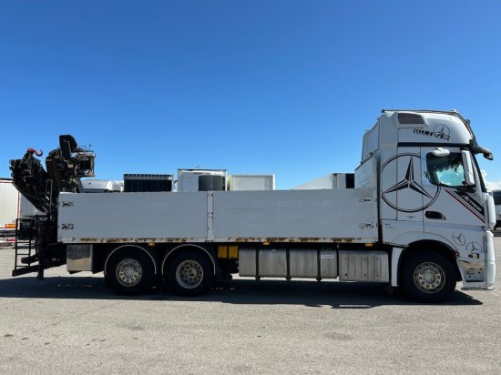 Mercedes-Benz Actros 2545 L 6x2, Retarder, Pritsche, Hiab XS 166 D-4 PRO, E5 - Valníkový/ Plošinový nákladný automobil, Auto s hydraulickou rukou: obrázok 4 Mercedes-Benz Actros 2545 L 6x2, Retarder, Pritsche, Hiab XS 166 D-4 PRO, E5 - Valníkový/ Plošinový nákladný automobil, Auto s hydraulickou rukou: obrázok 4